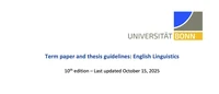 Term Paper and Thesis Guidelines Update