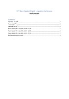 BAELc15 preliminary program