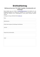 Briefwahlantrag (DE)