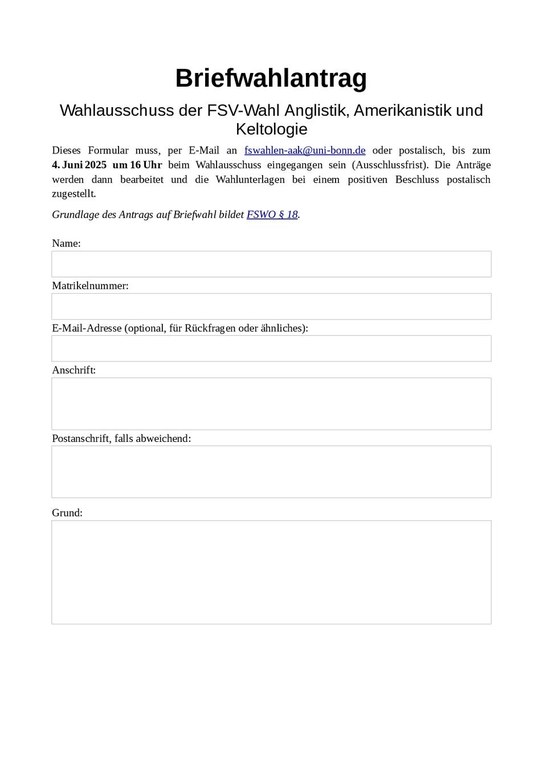 Briefwahlantrag (DE)