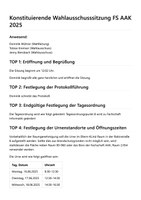 Wahlausschuss Konsti Protokoll