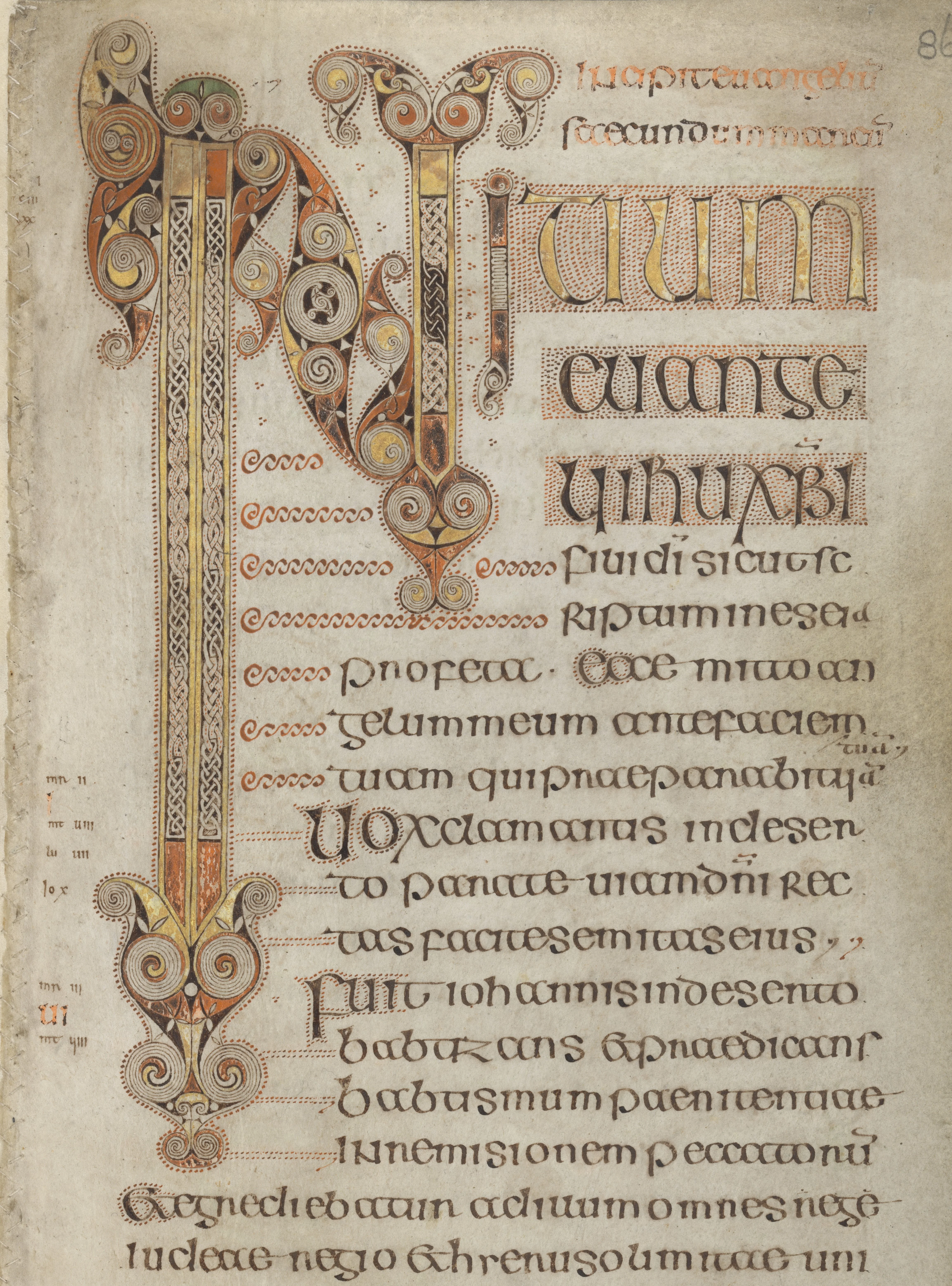 Book of Durrow Fol. 86r